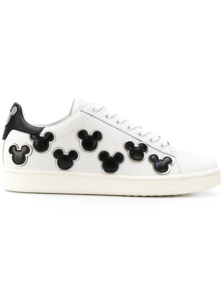 Moa Master Of Arts Mickey Patch Sneakers - White