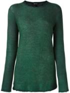 Avant Toi Classic Jumper, Women's, Size: Medium, Green, Silk/polyester/cashmere