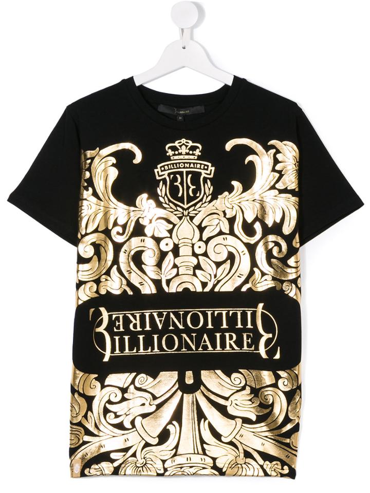 Billionaire Kids Logo Patch T-shirt - Black