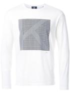 Kent & Curwen Initial Print T-shirt, Men's, Size: Xxl, White, Cotton