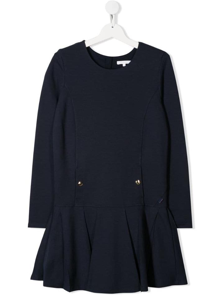 Chloé Teen Pleated Dress - Blue