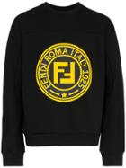 Fendi Roma 1925 Logo Sweatshirt - Black