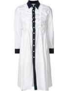 Comme Des Garçons Tartan Trim Shirt Dress