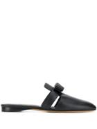 Salvatore Ferragamo Logo Plaque Mules - Black