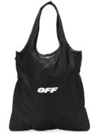 Off-white Logo Print Shoulder Bag - Black
