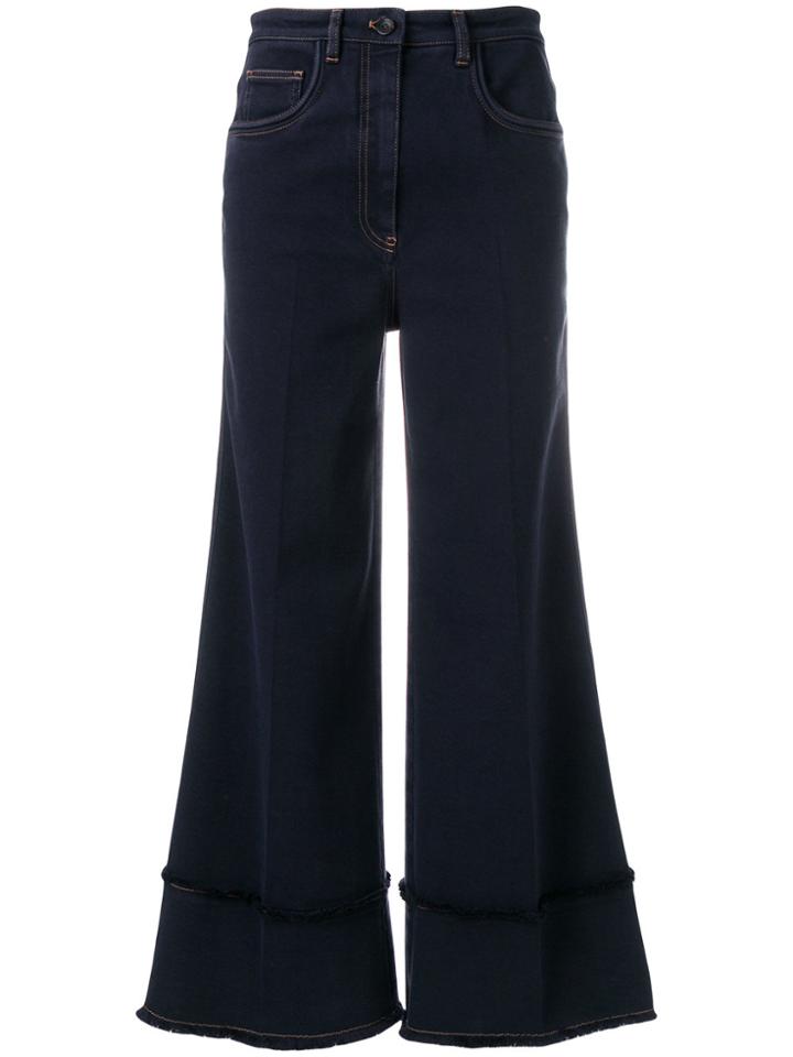 Miu Miu Wide-leg Denim Trousers - Blue