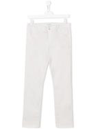 Paolo Pecora Kids Teen Slim Fit Trousers - Grey