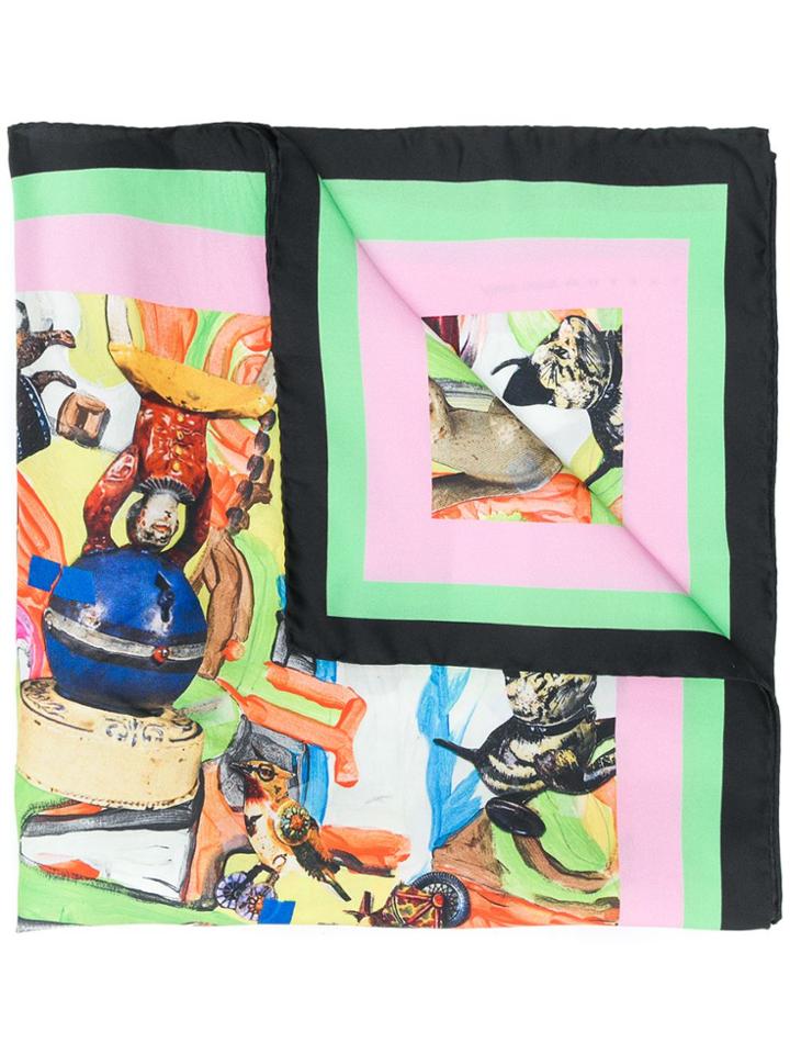 Marni City Printed Neck Scarf - Green