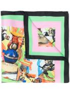 Marni City Printed Neck Scarf - Green