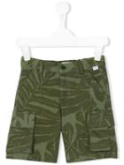 Il Gufo - Fern Print Shorts - Kids - Cotton/spandex/elastane - 5 Yrs, Toddler Boy's, Green