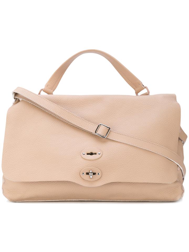 Zanellato Studded Detail Tote - Pink & Purple