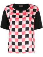 Marni Checked Panel T-shirt - Black