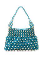 Shrimps Quinn Beaded Tote - Blue