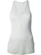 T By Alexander Wang Fitted Tank, Women's, Size: Xs, Grey, Rayon