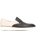 Giorgio Armani Bicolour Slip-on Loafers, Men's, Size: 6, Blue, Deer Skin/leather/rubber