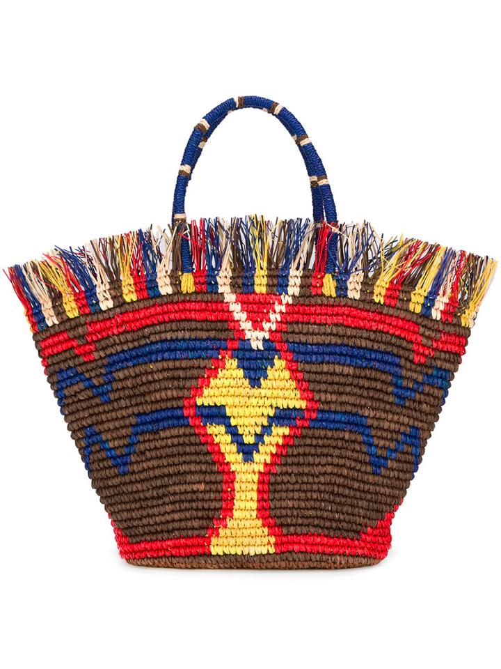 Sensi Studio Zula Tote Bag, Women's, Brown, Straw