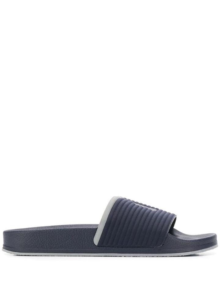 Brunello Cucinelli Logo Sliders - Blue