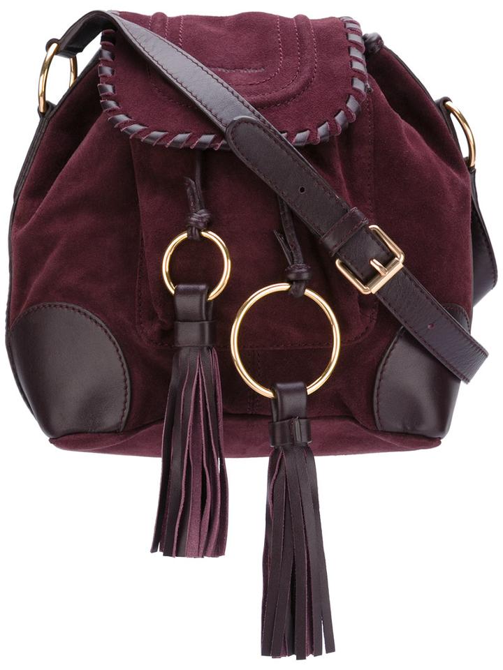 See By Chloé - Polly Bag - Women - Calf Suede - One Size, Red, Calf Suede