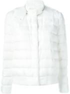 Moncler Gamme Rouge Organza Hood Puffer Jacket, Women's, Size: 1, White, Polyamide/silk/feather Down