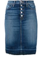Hudson - Remi Pencil Skirt - Women - Cotton/polyurethane - 28, Blue, Cotton/polyurethane