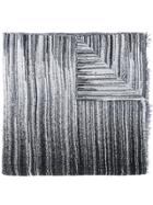 Oyuna Striped Scarf - Black