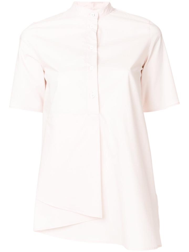 Mm6 Maison Margiela Asymmetric Hem Shirt - Nude & Neutrals