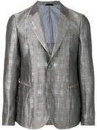 Giorgio Armani Checked Print Jacket - Grey