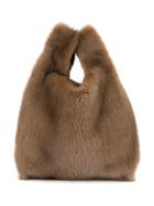 Simonetta Ravizza Furrissim Fur Tote Bag - Brown