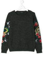 John Richmond Kids Embroidered Sweater - Grey