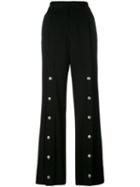 Y / Project - Studded Detail Tailored Trousers - Women - Spandex/elastane/wool - Xs, Black, Spandex/elastane/wool