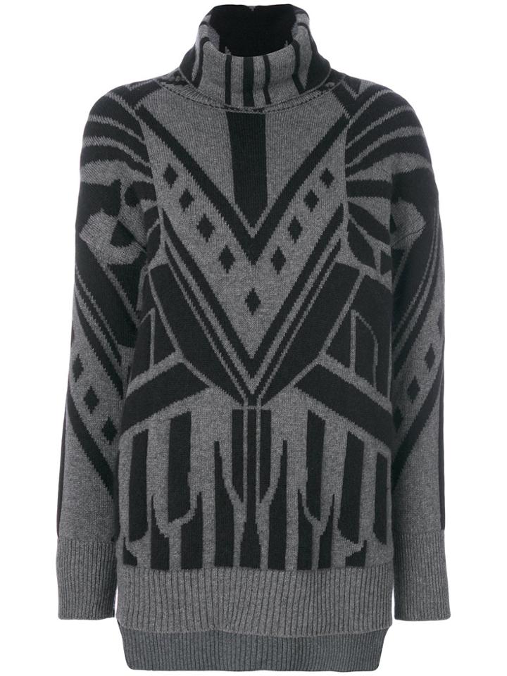 Just Cavalli Patterned Jumper - Black