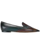Etro Brogue Pointed Toe Slippers
