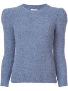 Co Structured Shoulder Sweater - Blue