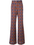 Etro Printed Flared Trousers - Multicolour