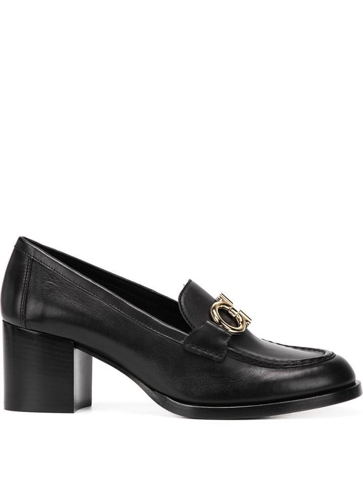 Salvatore Ferragamo Gancini Moccasin-style Pumps - Black