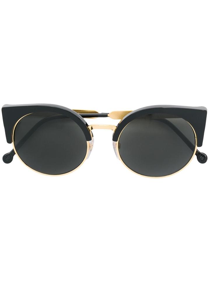 Retrosuperfuture Ilaria Cat Eye Sunglasses - Black