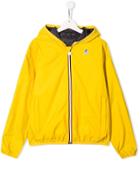 K Way Kids Teen Reversible Rain Jacket - Yellow