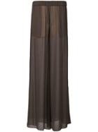 Vera Wang Wide Leg Palazzo Pants - Brown