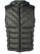 Belstaff Camouflage Padded Gilet, Men's, Size: 52, Green, Feather Down/nylon/feather