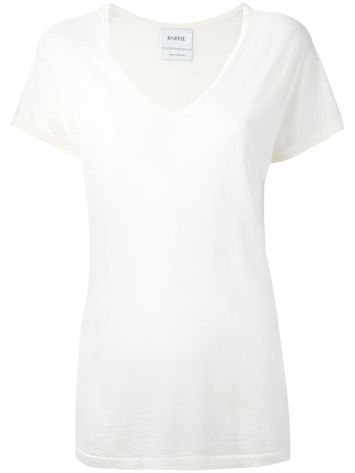 Barrie - Knitted T-shirt - Women - Cashmere - S, White, Cashmere