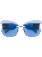 Miu Miu Eyewear Classic Square Sunglasses - Blue
