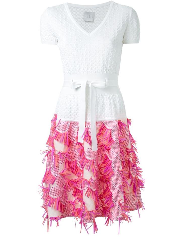 Ingie Paris Fringed Knit Dress
