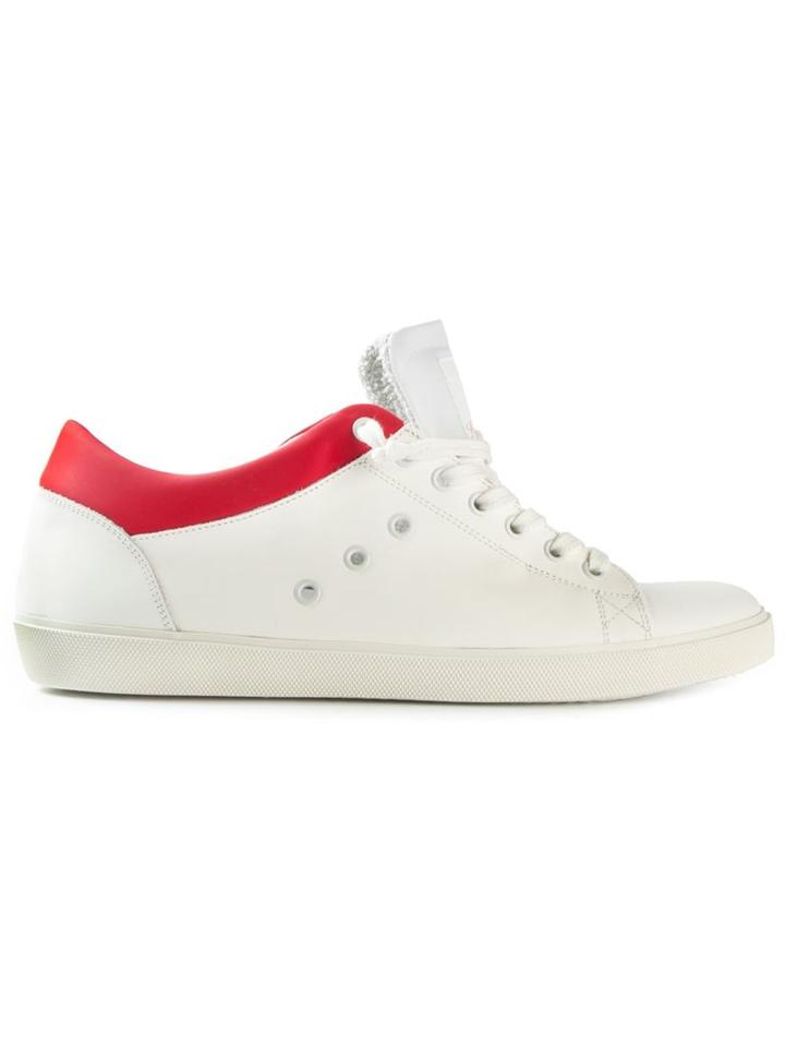 Leather Crown Eyelet Lace-up Sneakers