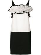 Philosophy Di Lorenzo Serafini Two-tone Ruffle Dress - White