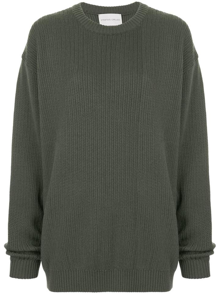 Strateas Carlucci Macro Knit Sweater - Grey