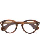 Moscot - 'keppe' Glasses - Unisex - Acetate - 48, Brown, Acetate