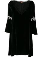 Ermanno Scervino Velour Shift Dress - Black