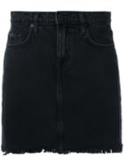 Nobody Denim Split Skirt, Women's, Size: 27, Black, Cotton
