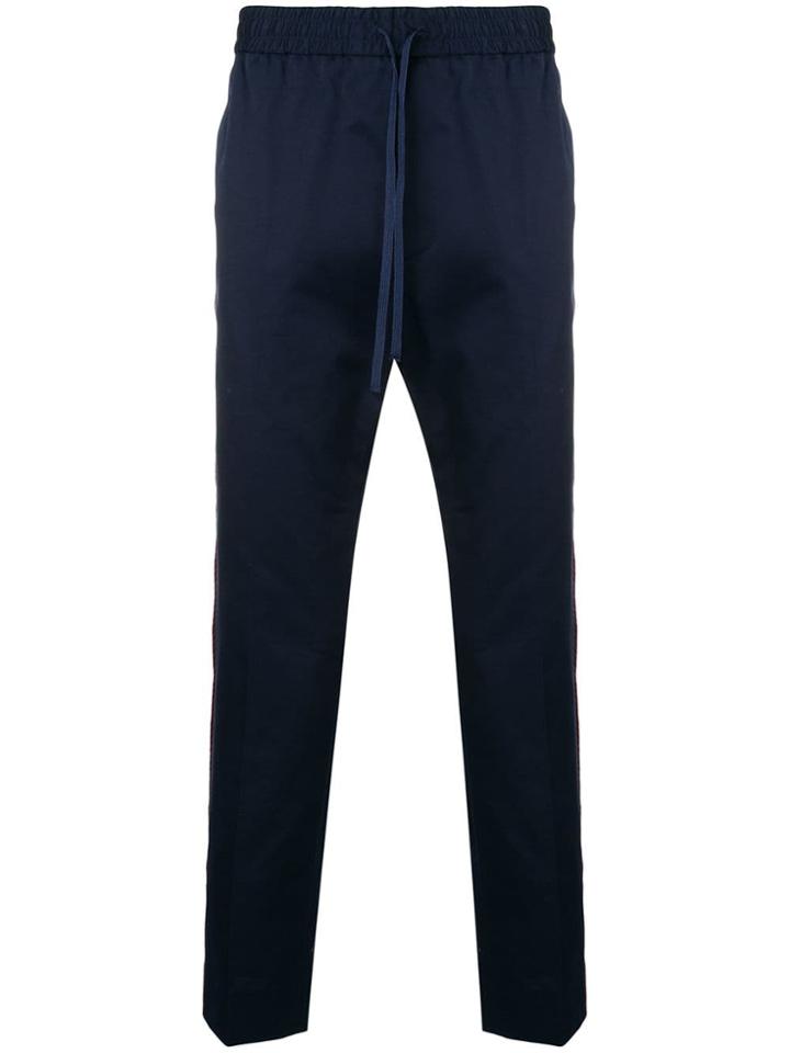 Gucci Web Detail Trousers - Blue