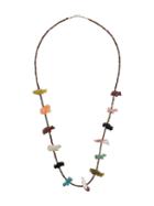Jessie Western Animal Beaded Necklace - Multicolour